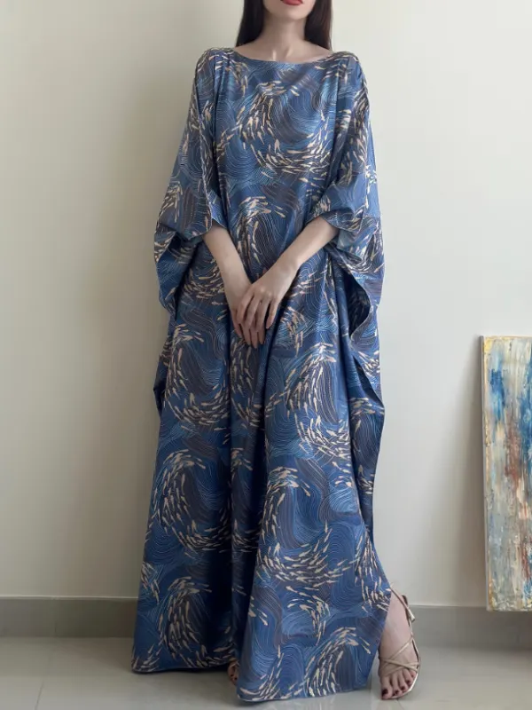 Stylish Floral Dress Robe - Cominbuy.com 
