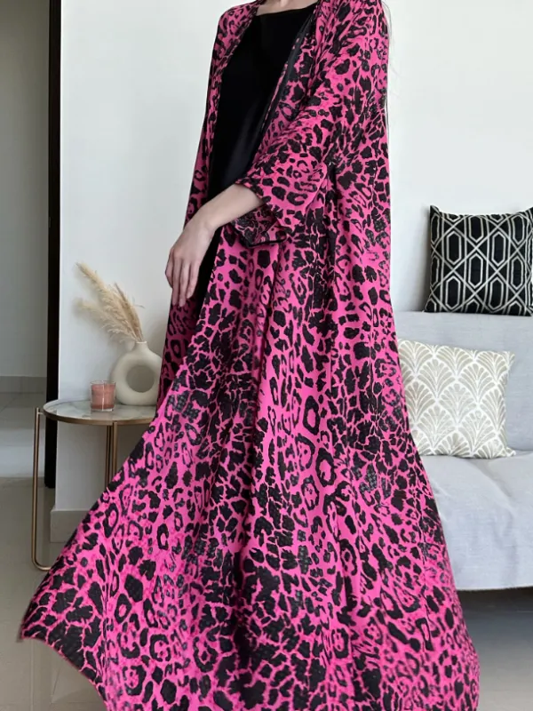 Stylish Leopard Print Dress Robe - Cominbuy.com 