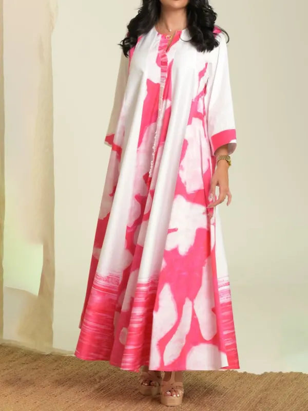 Fashion Printed Robe Dress - Realyiyishop.com 