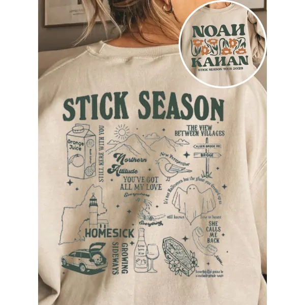 Noah Kahan Stick Season Sweatshirt - Spiretime.com 