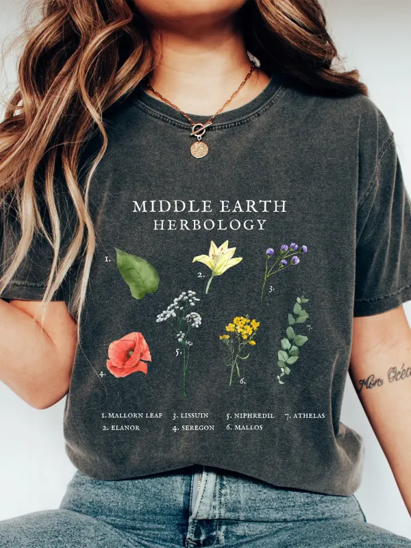 Middle Earth Herbology Shirt. Lord Of The Rings - Aptkoi.com 