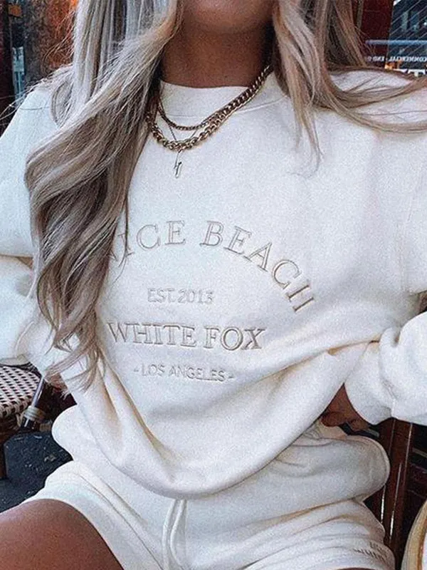 Retro College Style English Slogan Sweatshirt - Realyiyishop.com 