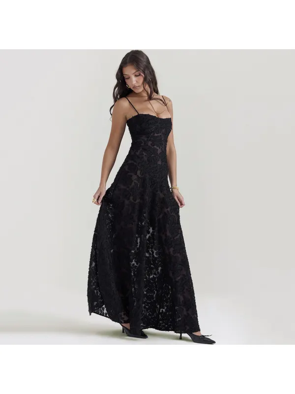 Women's Fashion Tube Top Word Collar Evening Dress - Viewbena.com 