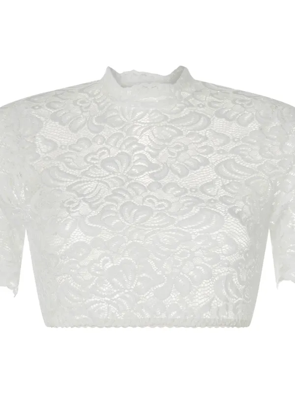 Elegant Lace Short T-shirt - Pragmaace.com 