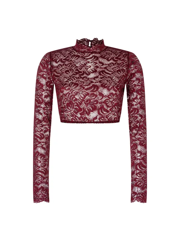 Oktoberfest Elegant Lace Long Sleeve T-Shirt - Cominbuy.com 