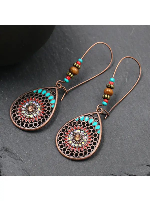 Women's Bohemian Tribal Hollow Earrings - Realyiyishop.com 