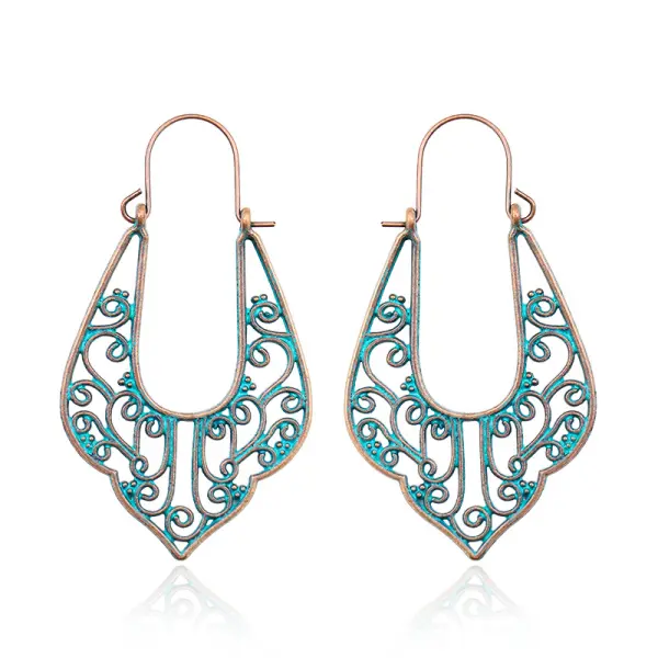 Women's Bohemian Court Hollow U-shaped Earrings - Yiyistories.com 