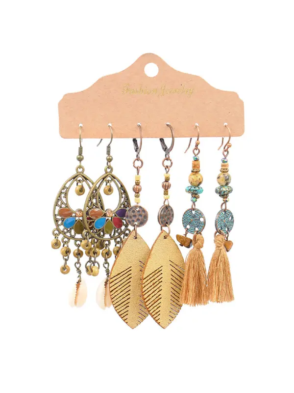 Women's Bohemian Hoop Earrings - Cominbuy.com 