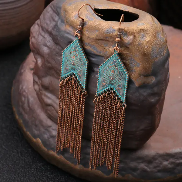 Women's Bohemian Alloy Tassel Earrings - Trisunshine.com 