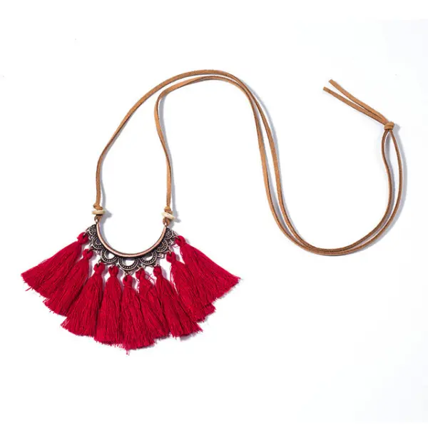 Women's Bohemian Tassel Necklace - Yiyistories.com 