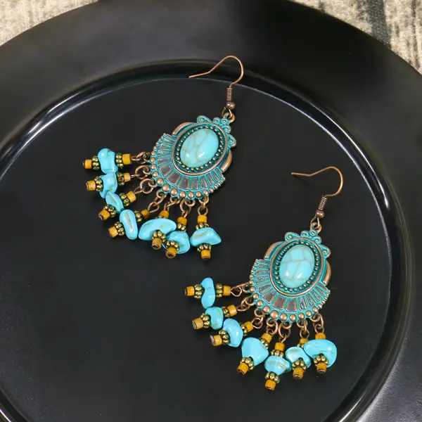 Women's Bohemian Court Tassel Earrings - Trisunshine.com 