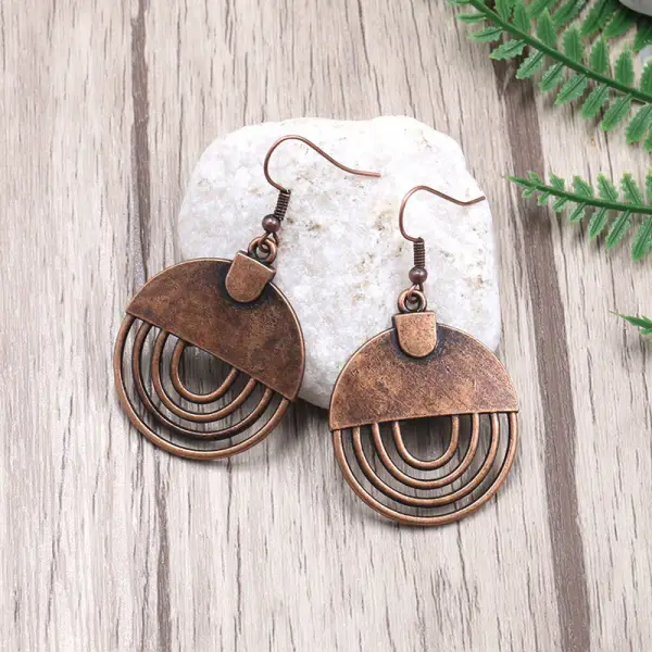 Women's Bohemian Retro Hollow Alloy Earrings - Trisunshine.com 