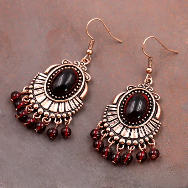 Women's Bohemian Garnet Earrings - Trisunshine.com 