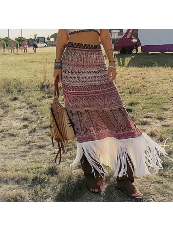 Country Music Festival Boho Half Dress - Realyiyi.com 