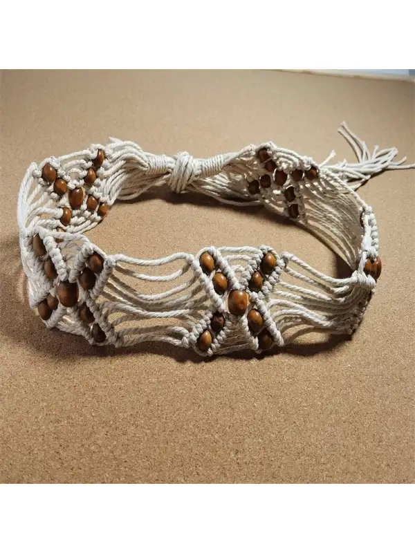 Vintage Resort Bohemian Braided Waist Cord - Realyiyi.com 