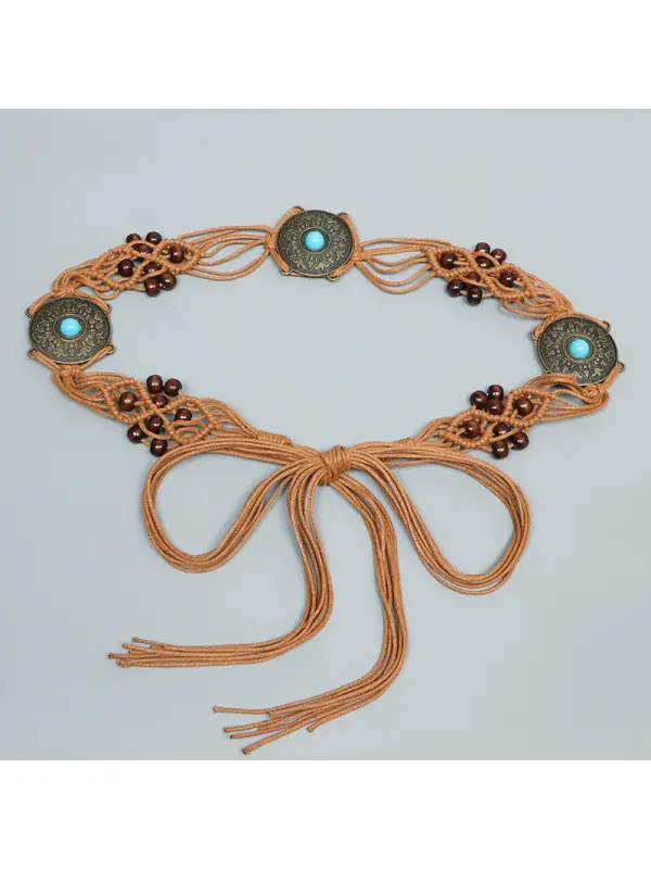 Bohemian Ethnic Style Braided Belt - Realyiyishop.com 