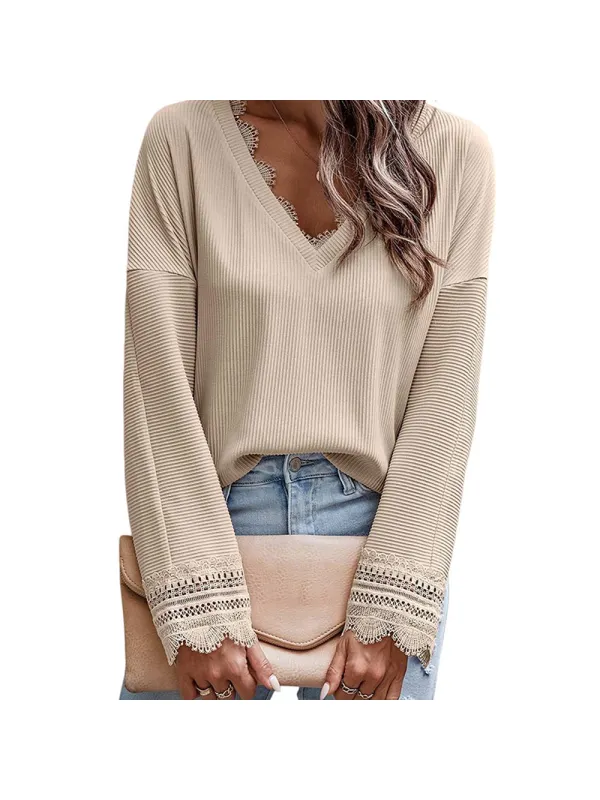 Simple And Versatile Solid Color Sweater - Cominbuy.com 