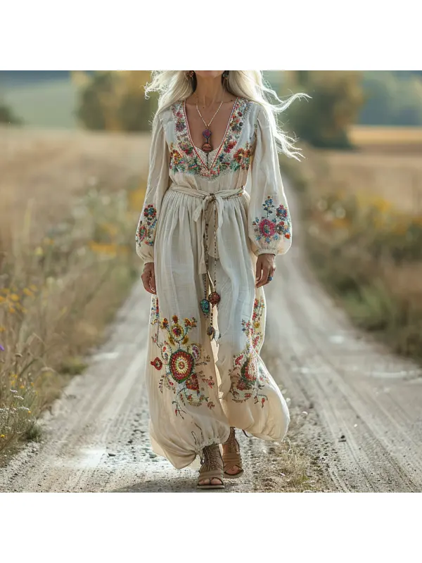 Women's Retro Loose Jumpsuit - Cominbuy.com 