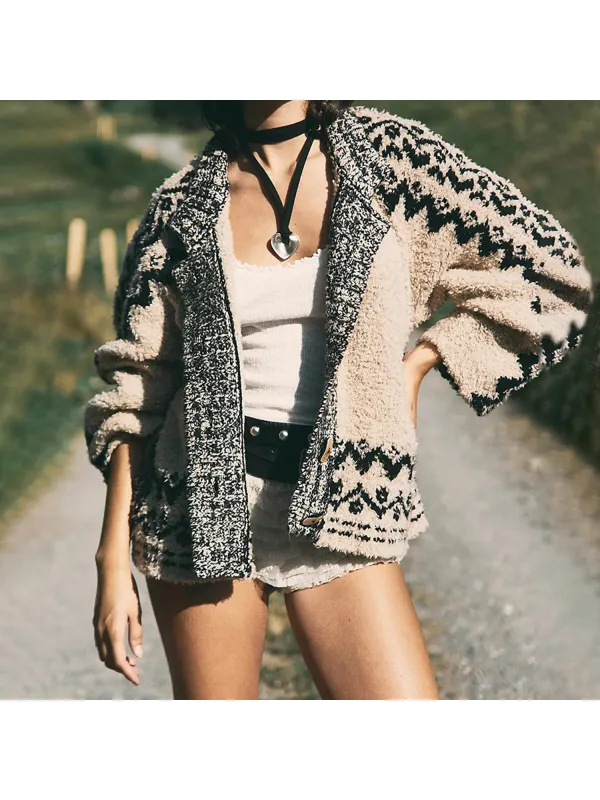 Vintage Buttoned Loose Knitted Cardigan - Realyiyi.com 