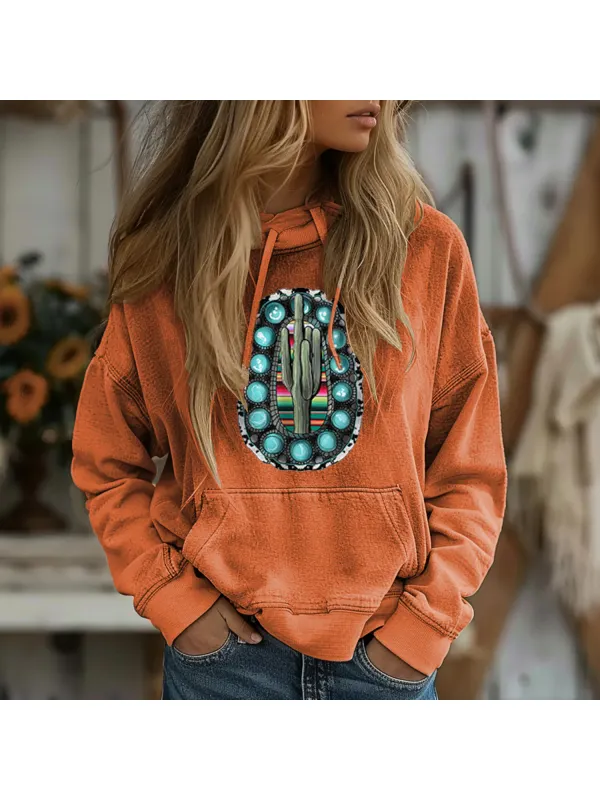 Ethnic Element Round Neck Sweatshirt - Cominbuy.com 