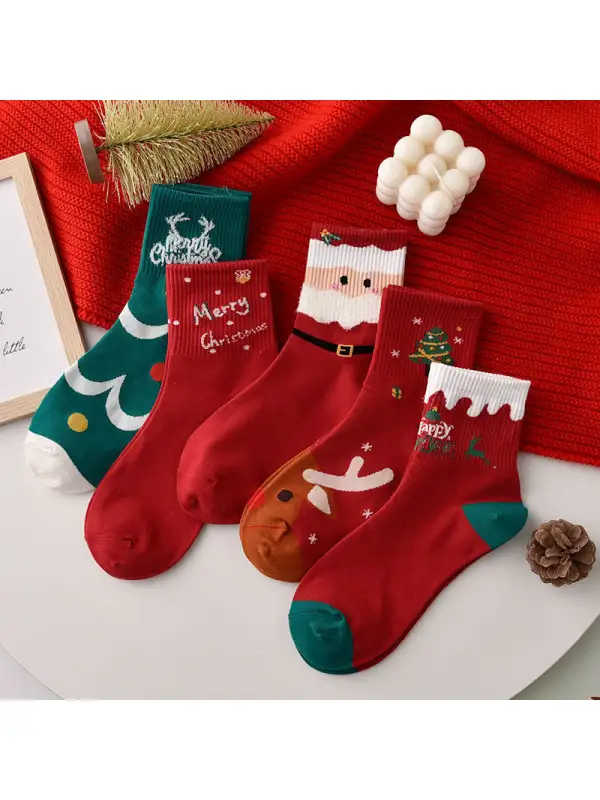 Women's Christmas Gift Couple Warm Socks - Cominbuyshop.com 