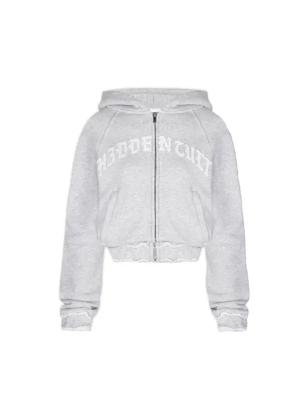 Short Hooded Sweatshirt Jacket Top High Waist Trendy Fashion Pants Set - Viewbena.com 