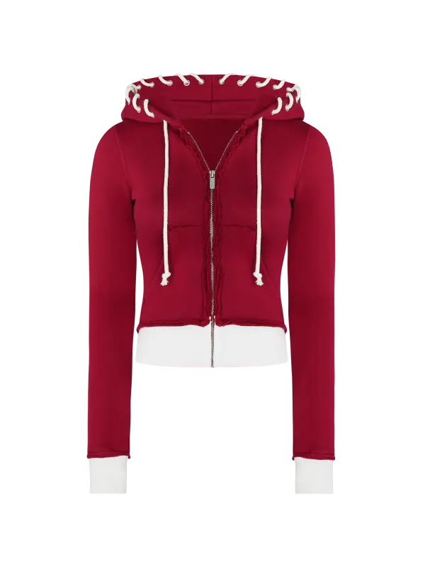 Inca Scarlet Zip Hoodie - Geocici.com 