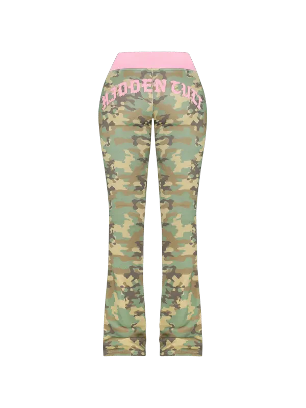 Inca Camo/Pink Low Rise Pants - Viewbena.com 