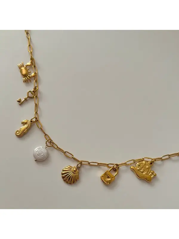 Women's Beach Starfish Pendant Necklace - Cominbuy.com 