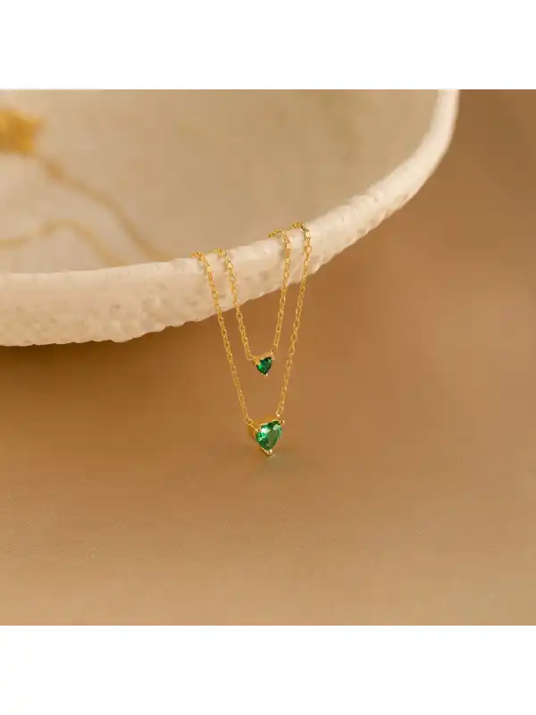 Women's Birthday Love Crystal Pendant Necklace - Cominbuyshop.com 