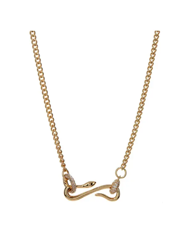 Women's Vintage Snake Necklace - Geocici.com 