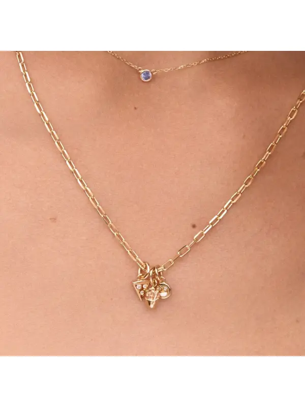 Women's Birthstone Pendant Necklace - Geocici.com 