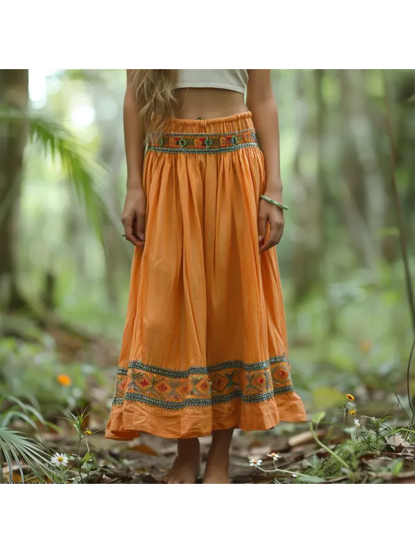 Casual Outdoor Resort Ethnic Print Trousers - Cominbuy.com 
