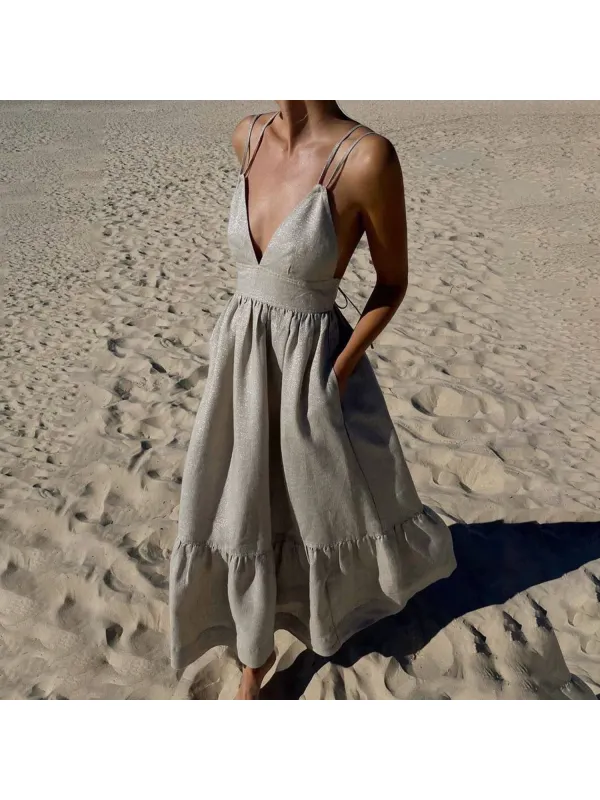Beach Resort High Design Dress - Geocici.com 