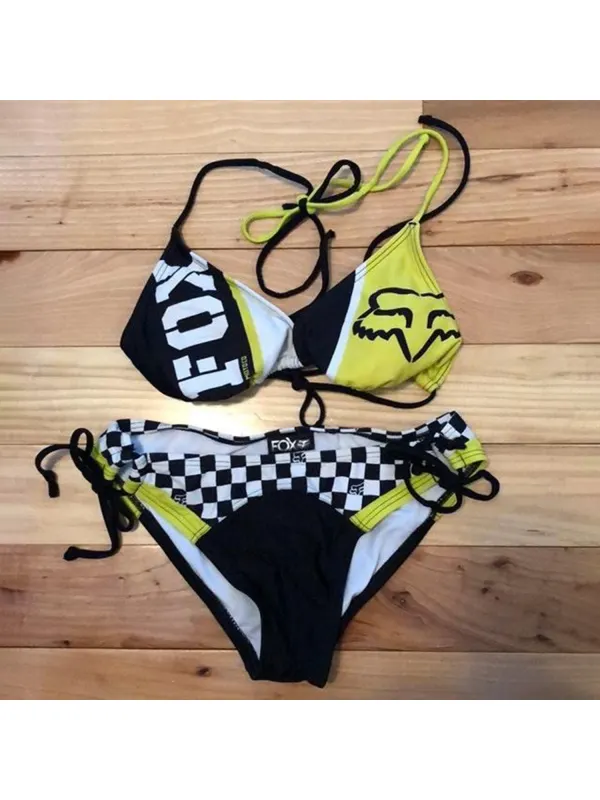 Bikini Racer Print Vacation - Realyiyishop.com 