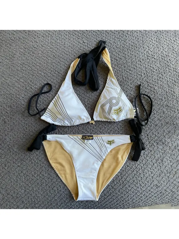 Women's Racing Print Resort Bikini - Realyiyishop.com 