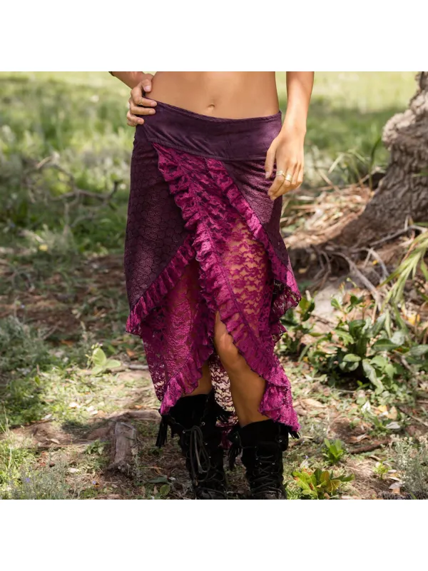 Casual Vintage Lace Skirt - Geocici.com 