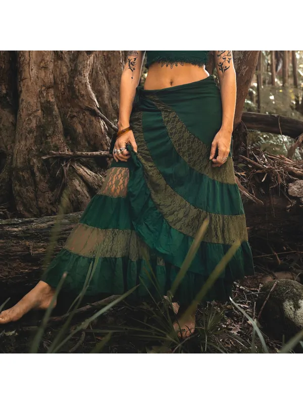 Women's Casual Lace Irregular Design Skirt - Geocici.com 