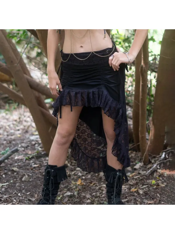 Bohemian Vintage Lace Skirt - Geocici.com 