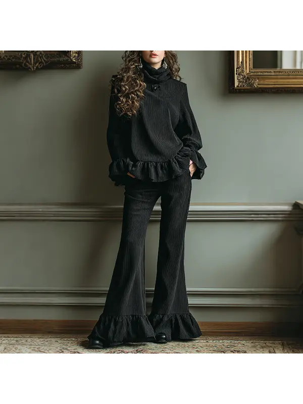 Women's Elegant Long-sleeved Trousers Suit Casual Loose And Comfortable Home Comfort Suit - Hoplady.chimpone.com 