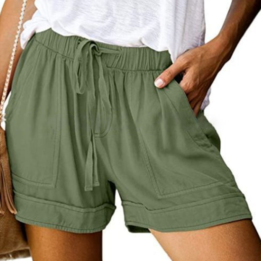 

Elegant Casual Beach Straight Shorts