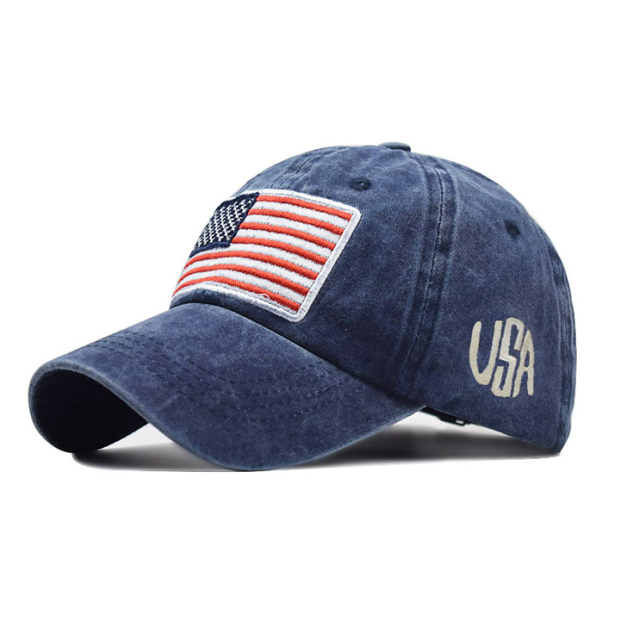 

Men's outdoor casual flag baseball cap