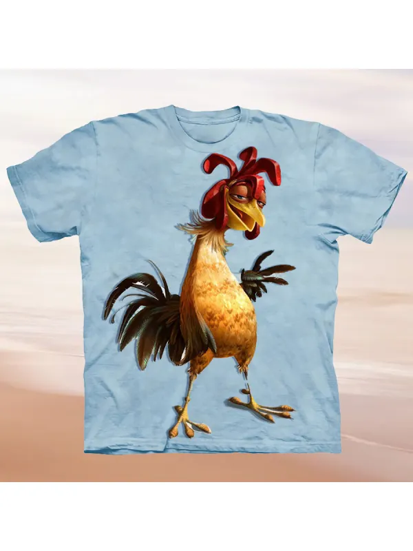 3D Rooster Unisex T-shirt - Anrider.com 