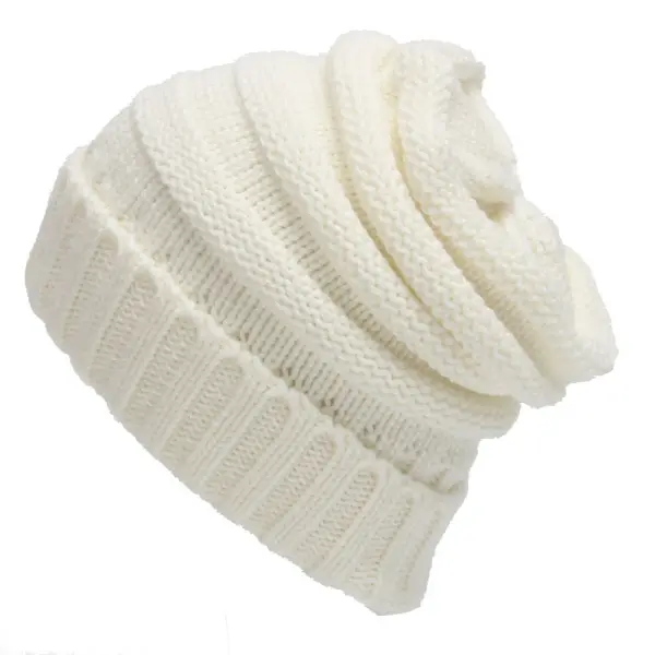 Outdoor Striped Pullover Warm Wool Knitted Hat - Wayrates.chimpone.com 