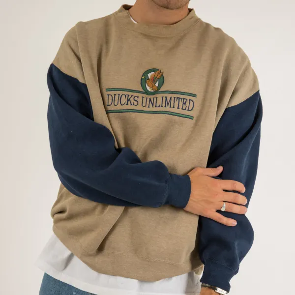 Vintage Ducks Unlimited Embroidered Sweatshirt - Wayrates.com 