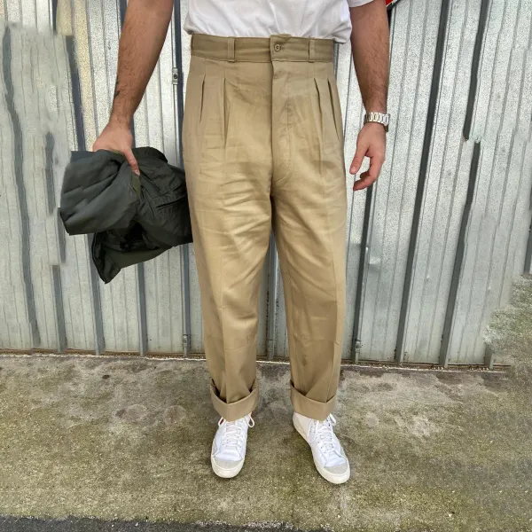 Chino Trousers Deadstock French Army Legion 1950 - Bustalent.com 