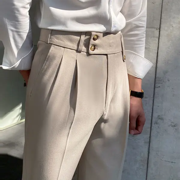 Gentleman Elegant And Comfortable Mens Trousers Mens Trous - Mobivivi.com 