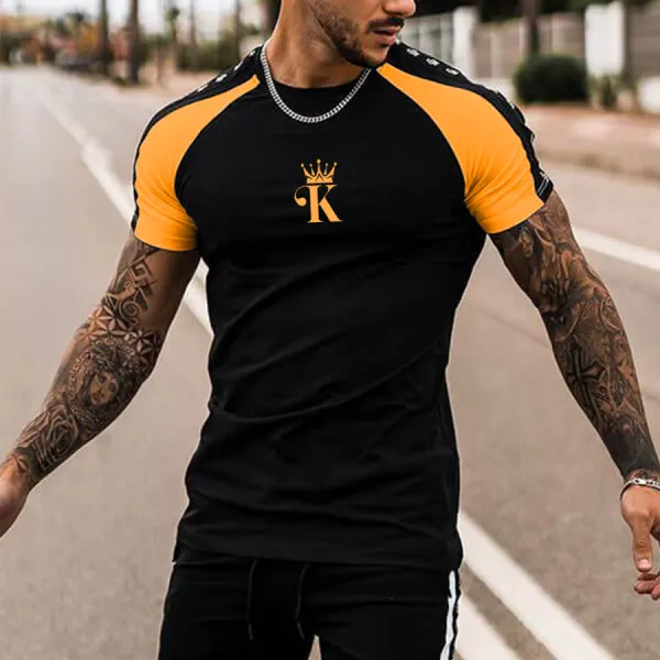 Street Style Poker King Short Sleeve T-shirt - Mobivivi.com 