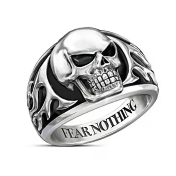 Men's Punk Gothic Skull Ring - Keymimi.com 