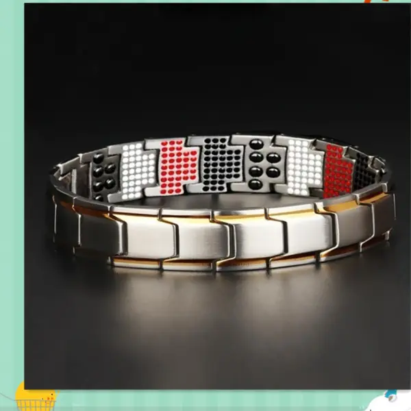 Amazon Explosive Magnetotherapy Bracelet Detachable Magnet Fine Multipoint Bracelet Men's Accessories Couple Bracelets - Keymimi.com 
